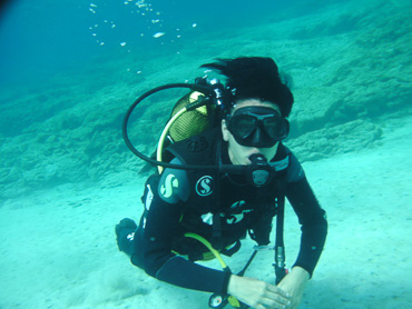diver underwater